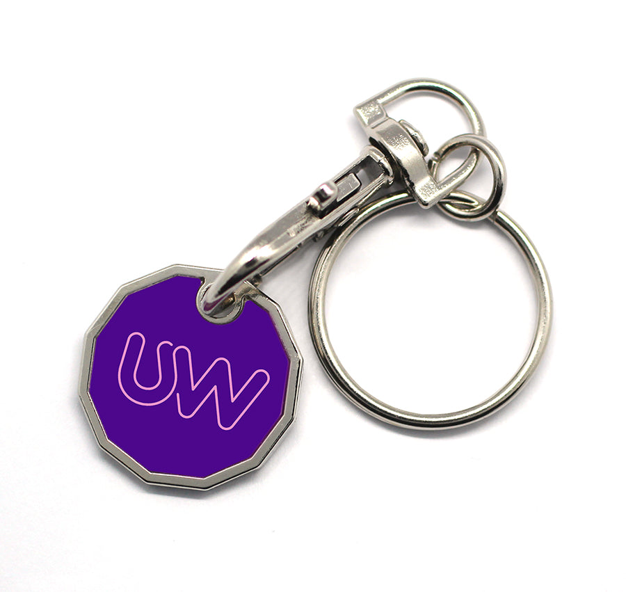 Trolley coin key ring