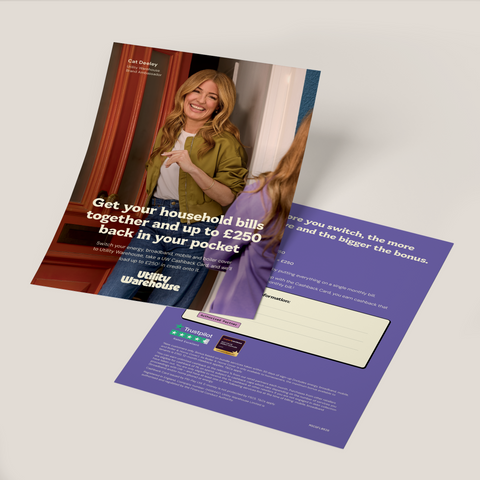 Multi-service customer gathering flyers (Cat Deeley version)