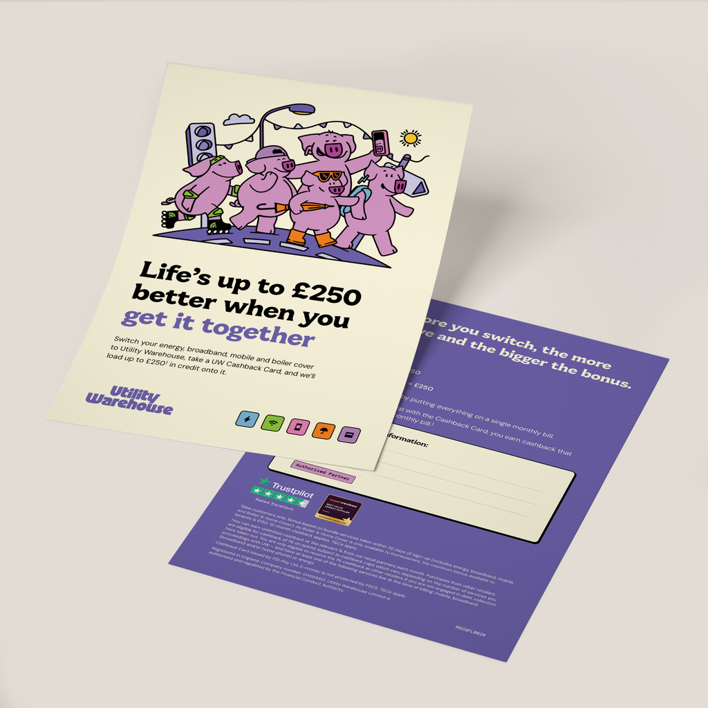 Multi service customer gathering flyer (£250 saving version)