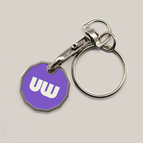 Trolley coin key ring